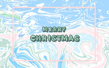 Fototapeta na wymiar Merry Christmas inscription. Handwritten lettering with decoration. Vector illustration.