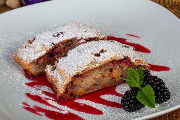 Sweet apple strudel