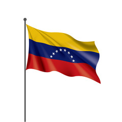 Venezuela flag, vector illustration on a white background