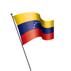 Venezuela flag, vector illustration on a white background