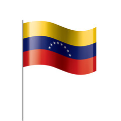 Venezuela flag, vector illustration on a white background