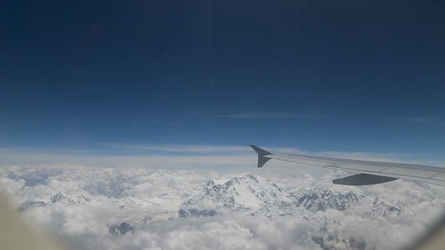 Flying over Nanga Parbat situated in Himalayas mountain range in Pakistan. Being nineth highest in the world and in top three in terms of difficulty hence nicknamed 'Killer Mountain'