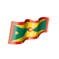 Grenada flag, vector illustration on a white background