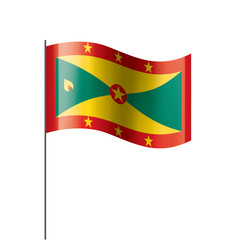 Grenada flag, vector illustration on a white background