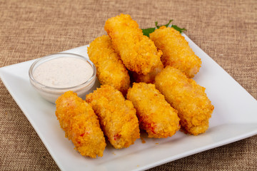 Crab sticks tempura