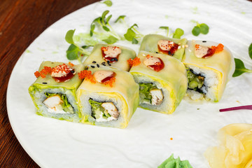 Japanese roll with chicken