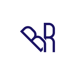 br Initial Letter Linked logo icon vector