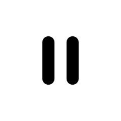 Pause icon vector symbol sign. Logo design element