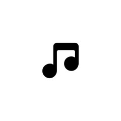 Music note icon vector symbol sign