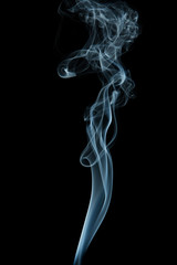 smoke on a black background