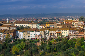 Fototapeta na wymiar Montopoli in Val d'Arno town