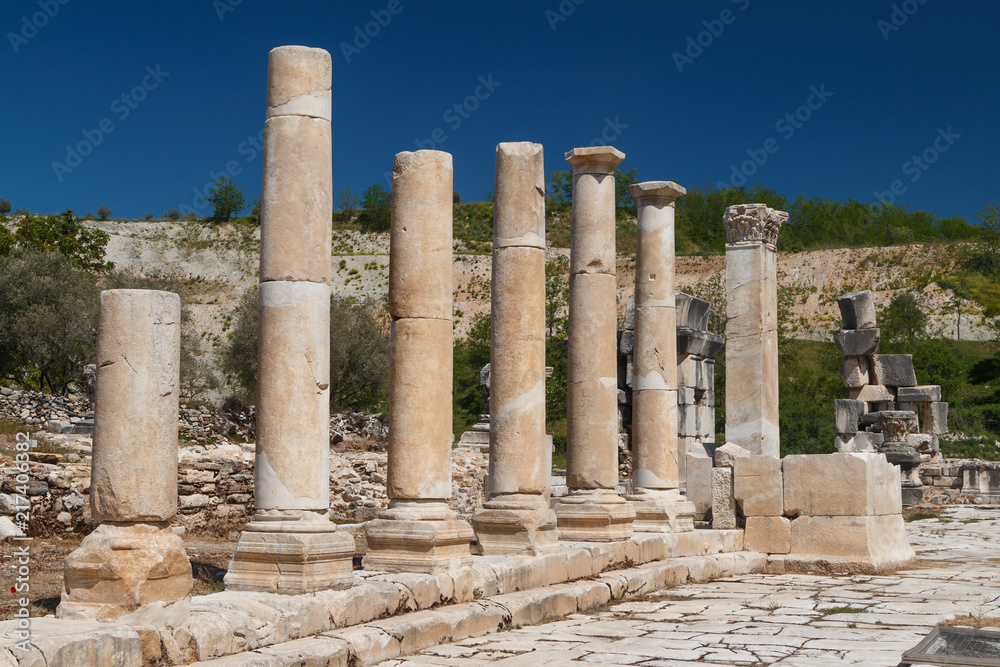 Wall mural Ruins of the ancient Stratonicea town, Turkey