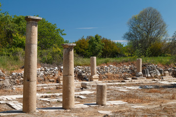 Fototapeta na wymiar Ruins of the ancient Stratonicea town, Turkey