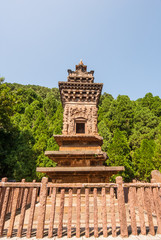 Fototapeta na wymiar Forest of Steles in Four Gates Pagoda Park 