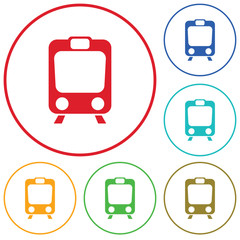Train icon isolated