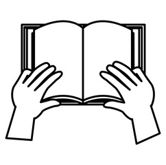 hands with text book school