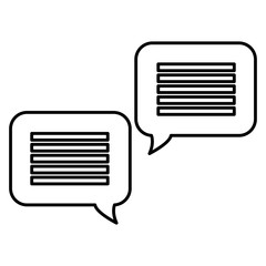 speech bubbles message icon