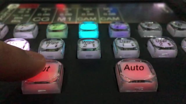 Switches in the broadcast control room