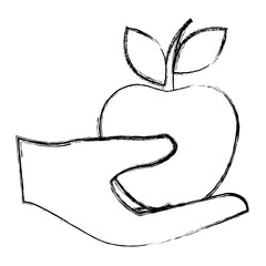 hand human protected with apple
