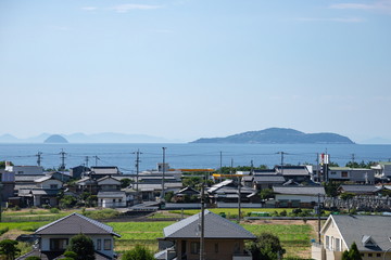 Landscape of seto inland sea(Ibuki island),Kagawa,Shikoku,Japan