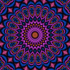 Abstrakt polygonal mandala design