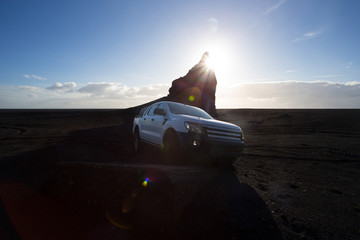 car pickup offroad iceland