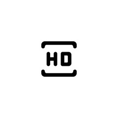 HD icon vector symbol sign