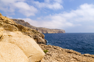 Wied Iz-Zurrieq, Malta. The famous picturesque coast of the island