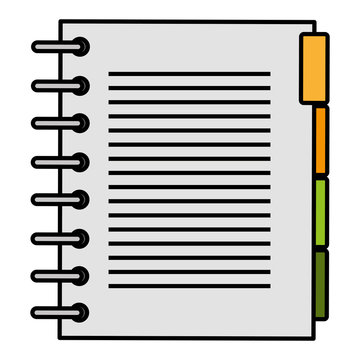 notebook agend isolated icon