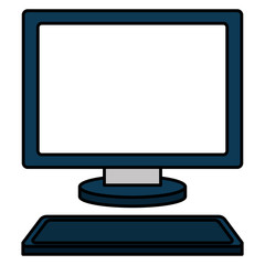 computer desktop isolated icon