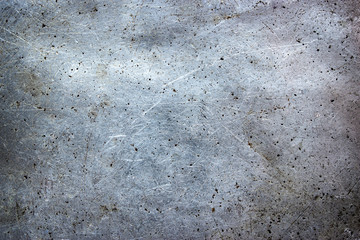 Dirty metal background, old iron sheet with damaged texture