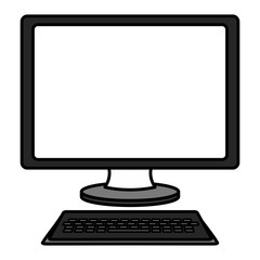Fototapeta premium computer desktop isolated icon