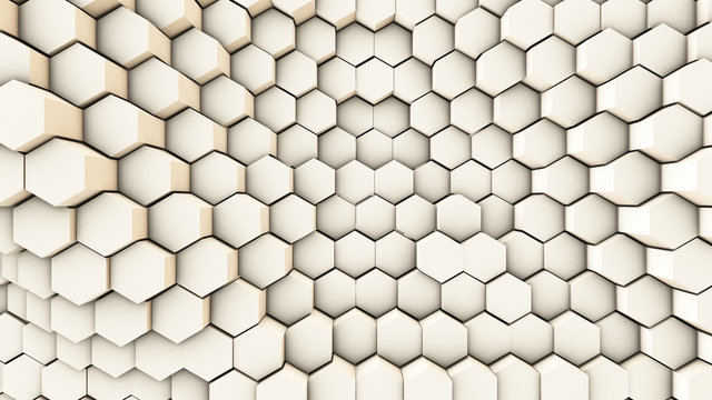dynamic background from hexagonal pipes © kerenby