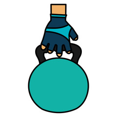 hand lifting dumbell gym accessory