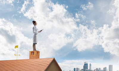 Woman doctor is ready to help the whole city