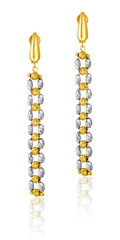 fashion women's earrings in gold.