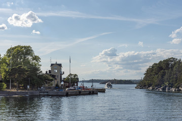 Stockholm archipelago in the evening
