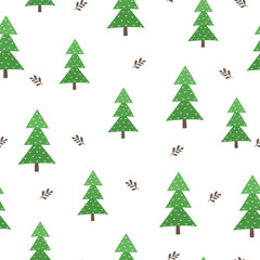 Seamless Christmas pattern. New Year`s vector background. Nice illustrations for greeting cards, banners, wallpapers, kraft paper, textiles. Children's texture for decoration for the holiday, party.