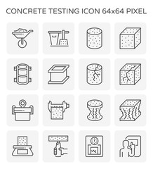 concrete testing icon