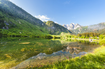 Reflection in lake Gosausee