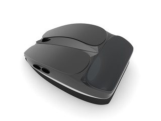 3D image of a computer mouse, isolated on a white background. Modern design, quality idea. 3D rendering