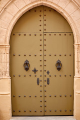 Metal door in Medieval Sity Mdina Malta