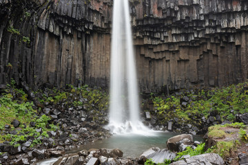 The majestic Svartifoss Waterfall