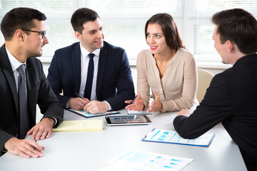 Business people working together in the office