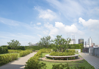 東京スカイツリータウンの庭園（東京都墨田区）