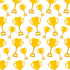 trophy award cup icon pattern