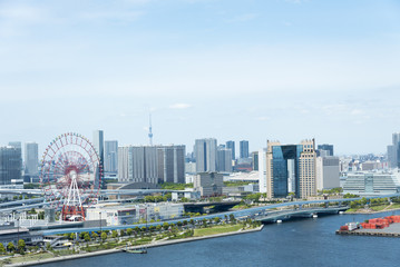 東京湾岸の青海から有明エリア全景（東京都江東区）