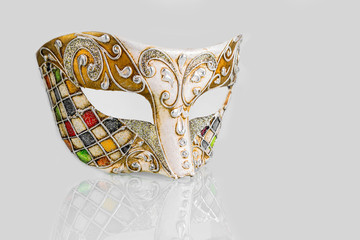 carnival mask on white background