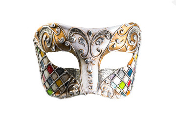 mask for carnival is on a white background