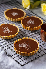 Mini Tarts with sea salt